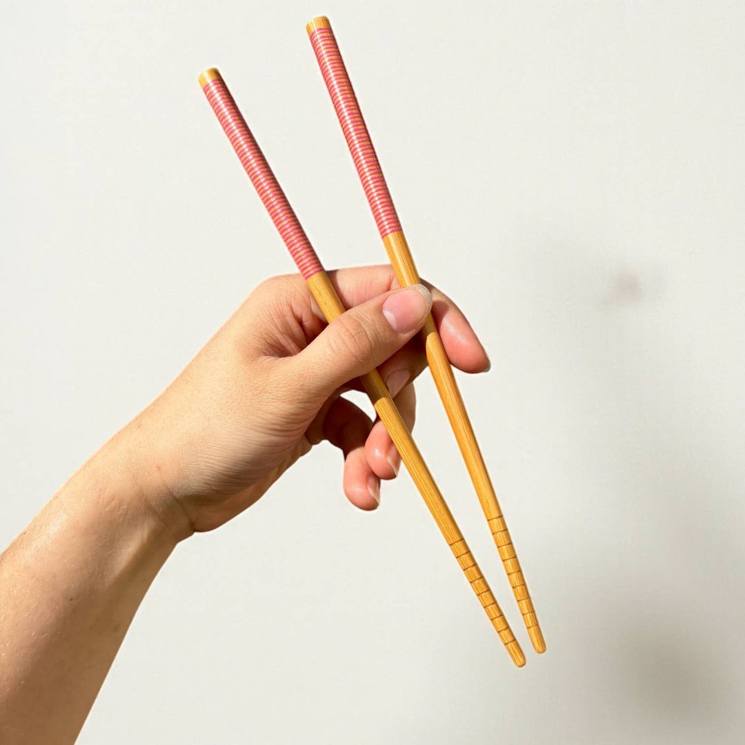 White Bamboo Chopsticks, Set Of 2