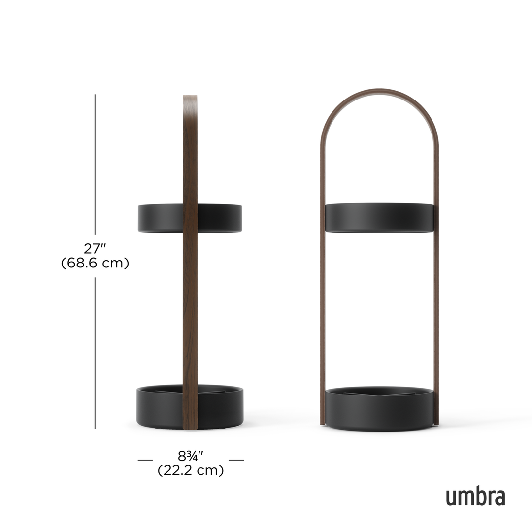 White & Natural Bellwood Umbrella Stand