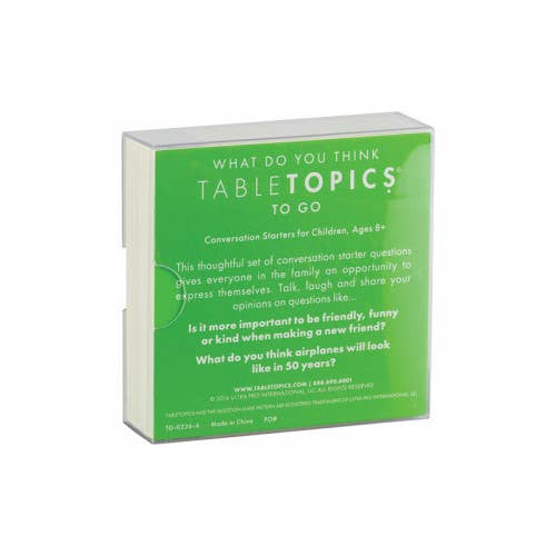 Tabletopics What Do You Think | Conversation Starter Cards