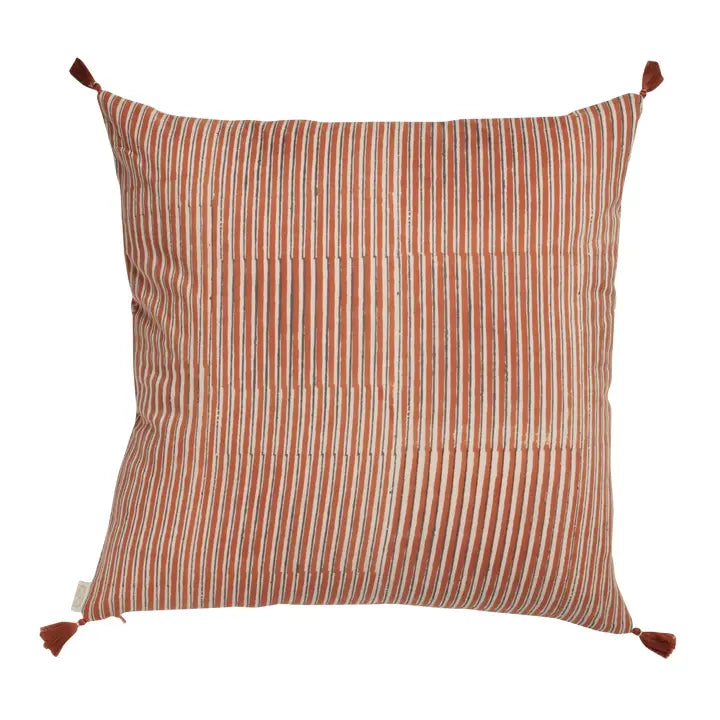 Flowers and Stripes Pillow