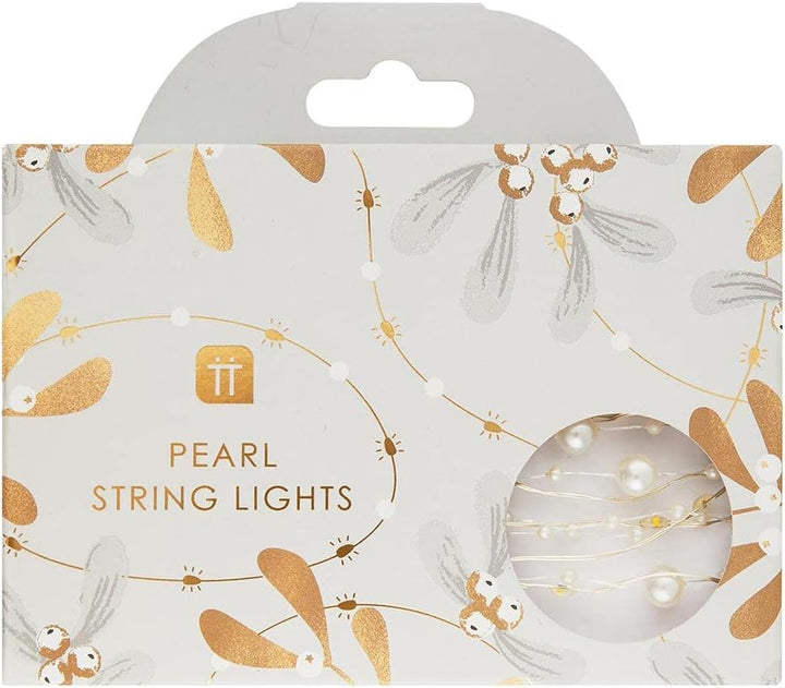 White Bead LED String Lights