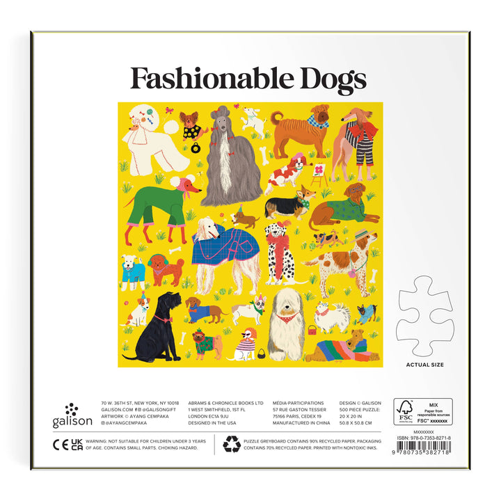 Fashionable Dogs Puzzle, 500 Pieces