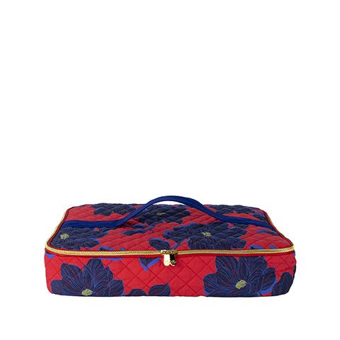 Magnolia Shadows Red Casserole Carrier