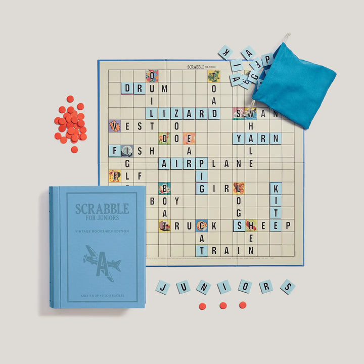 Scrabble For Junior | Vintage Bookshelf Edition