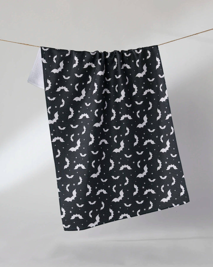Batty Night Tea Towel: Orange