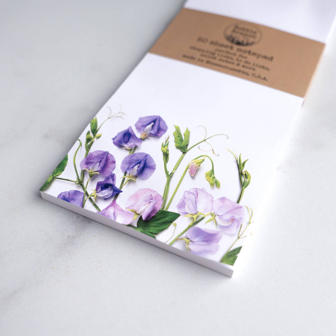 Sweet Peas Notepad
