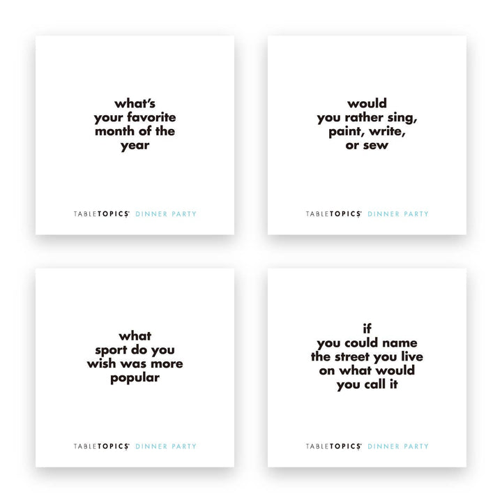 Tabletopics Dinner Party | Conversation Starter Questions