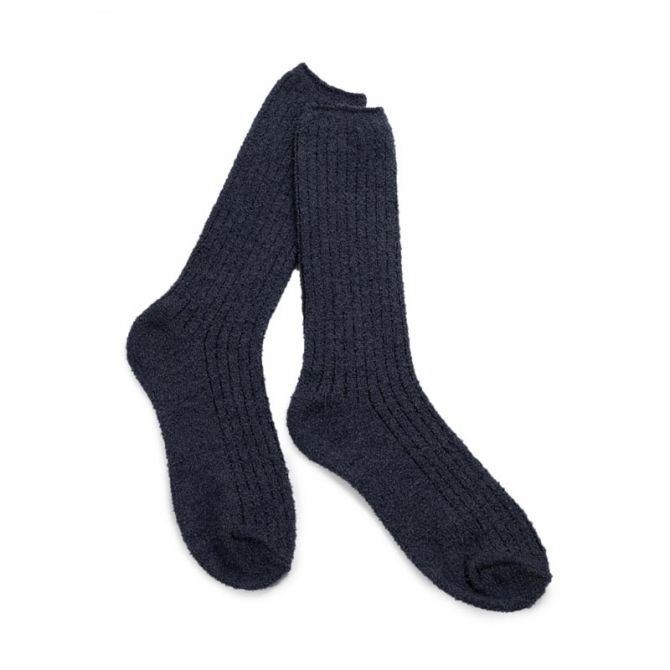 CozyChic Men's Ribbed Socks, Indigo Blue