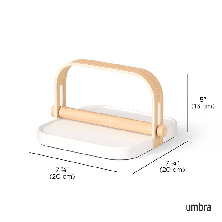 White & Natural Bellwood Napkin Holder