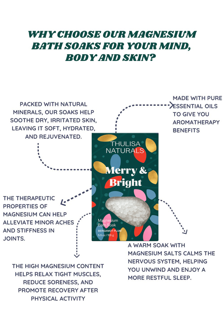 Merry & Bright Bergamot Plum Bath Salt Soak