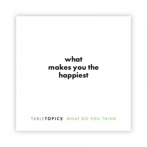 Tabletopics What Do You Think | Conversation Starter Cards