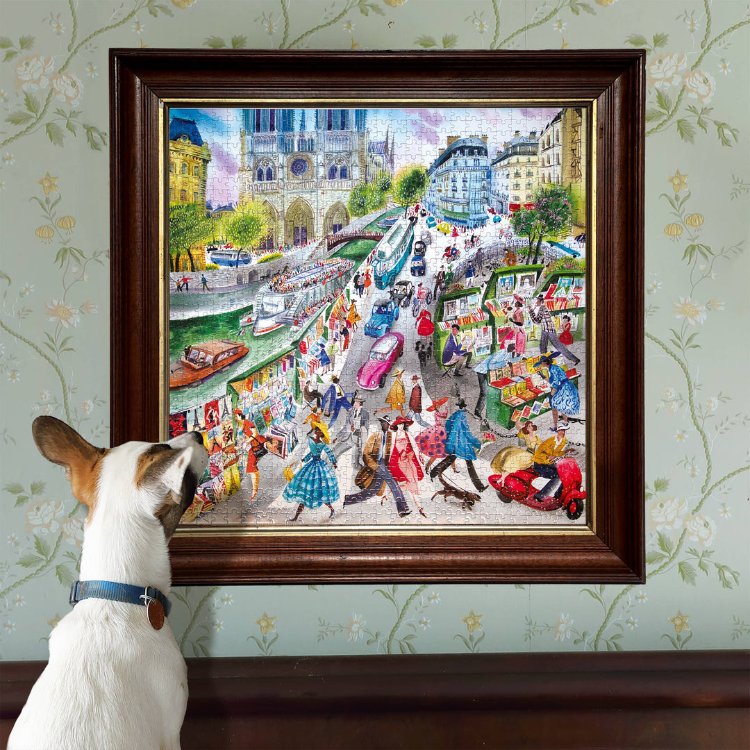 Paris Bookseller Square Puzzle, 1000 Pieces