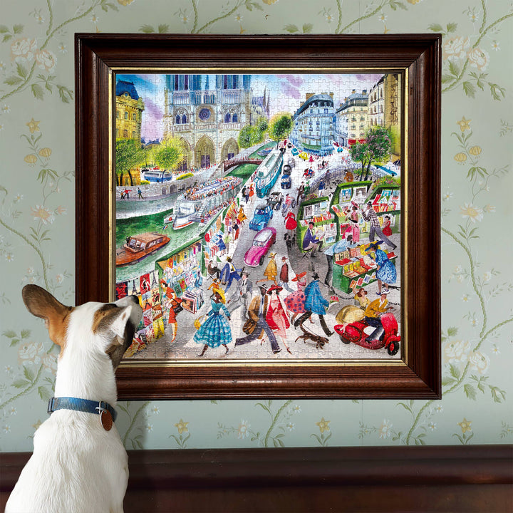 Paris Bookseller Square Puzzle, 1000 Pieces