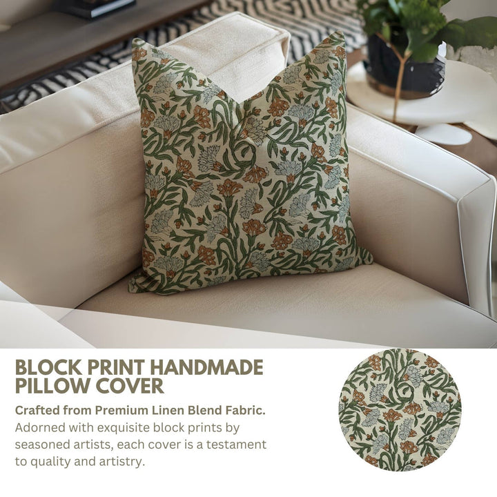 Artistic Block Linen Blend Pillow, 20" x 20"