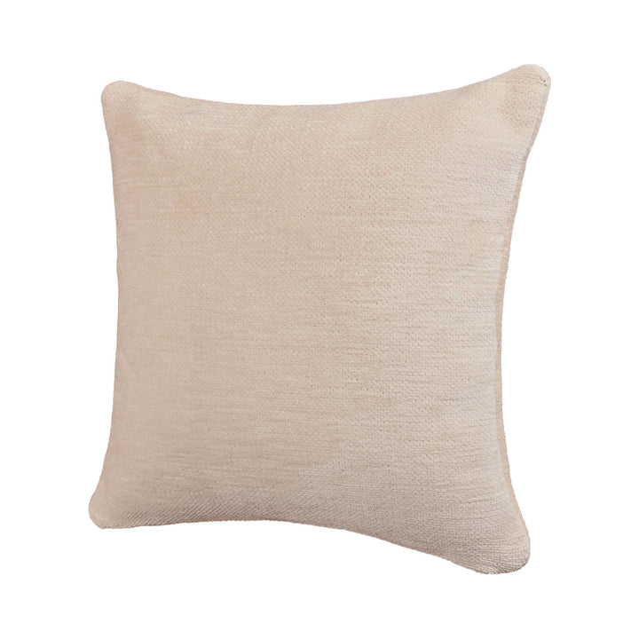 Ivory Solid Chenille Pillow, 20" x 20"