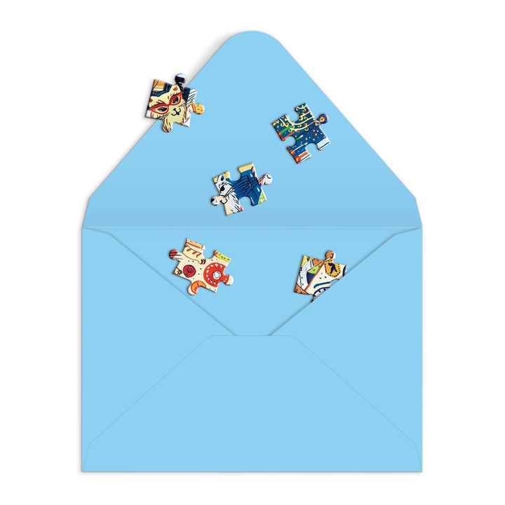 Happy Hanukcats Greeting Card Puzzle