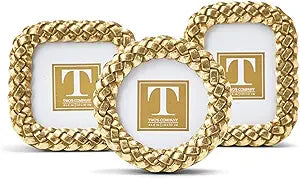 Gold Braided Mini Picture Frame