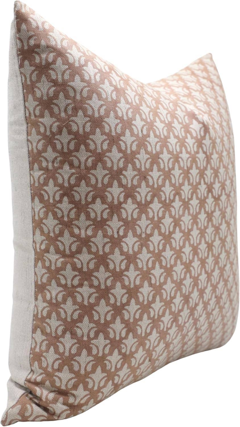 Crafted Print Linen Blend Pillow, 22" x 22"