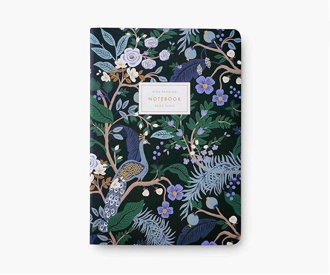 Peacock Notebooks, Assorted Set Of 3