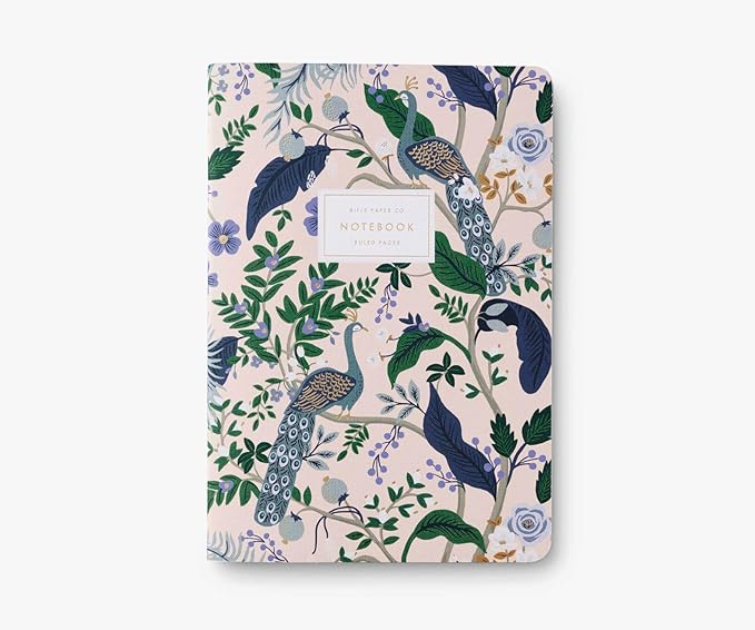Peacock Notebooks, Assorted Set Of 3