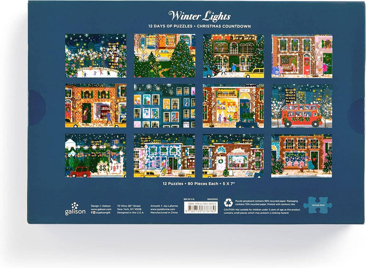 Winter Lights: 12 Days of Puzzles Holiday Countdown