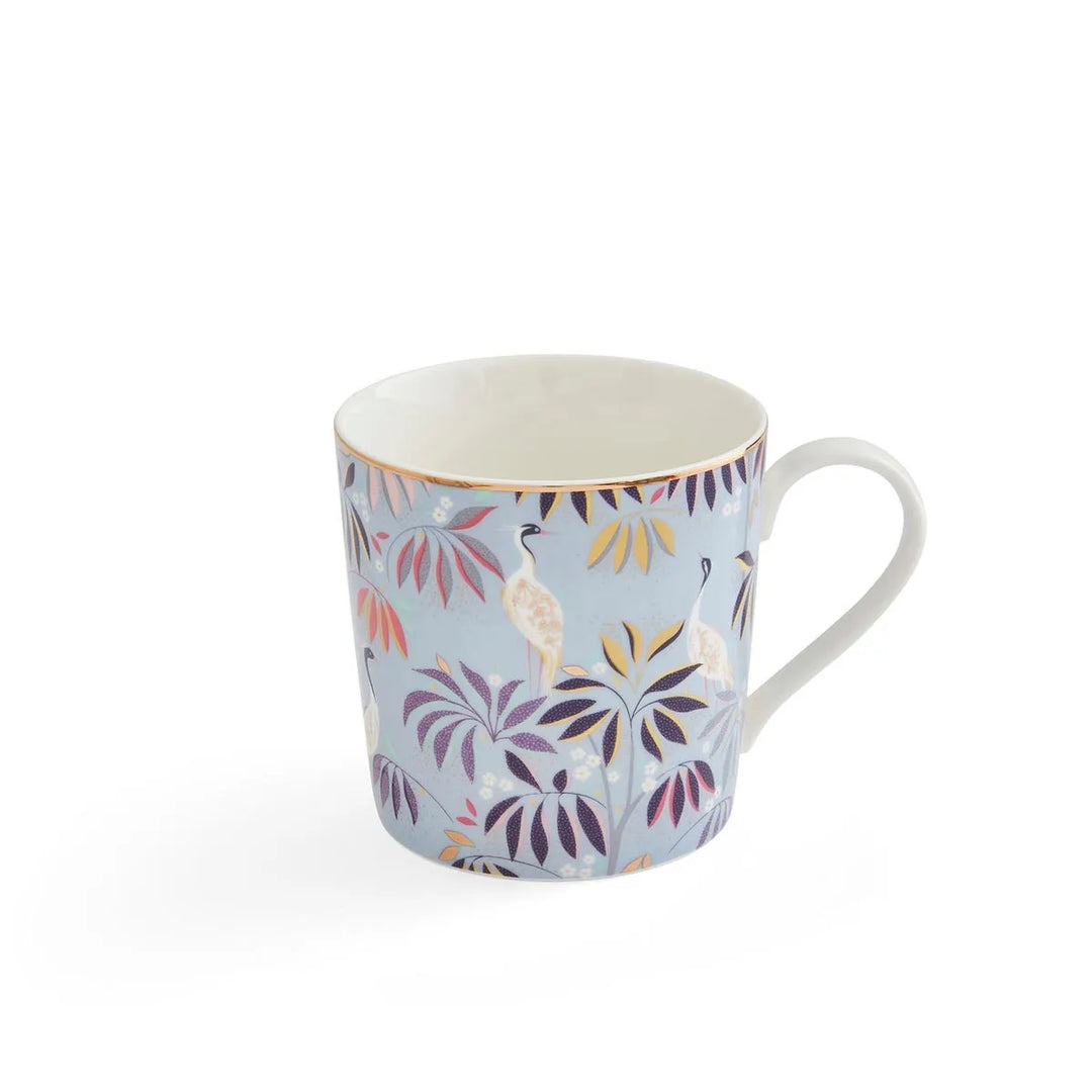 India Crane Garden Mug