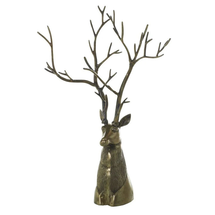 Antique Gold Stag Head