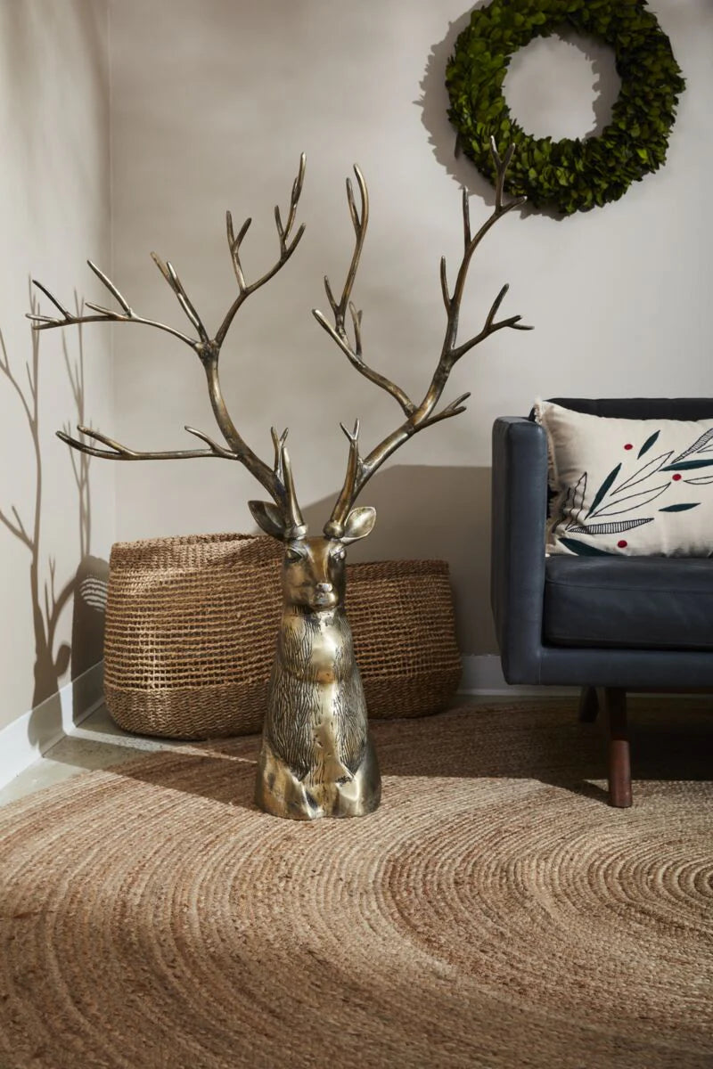 Antique Gold Stag Head