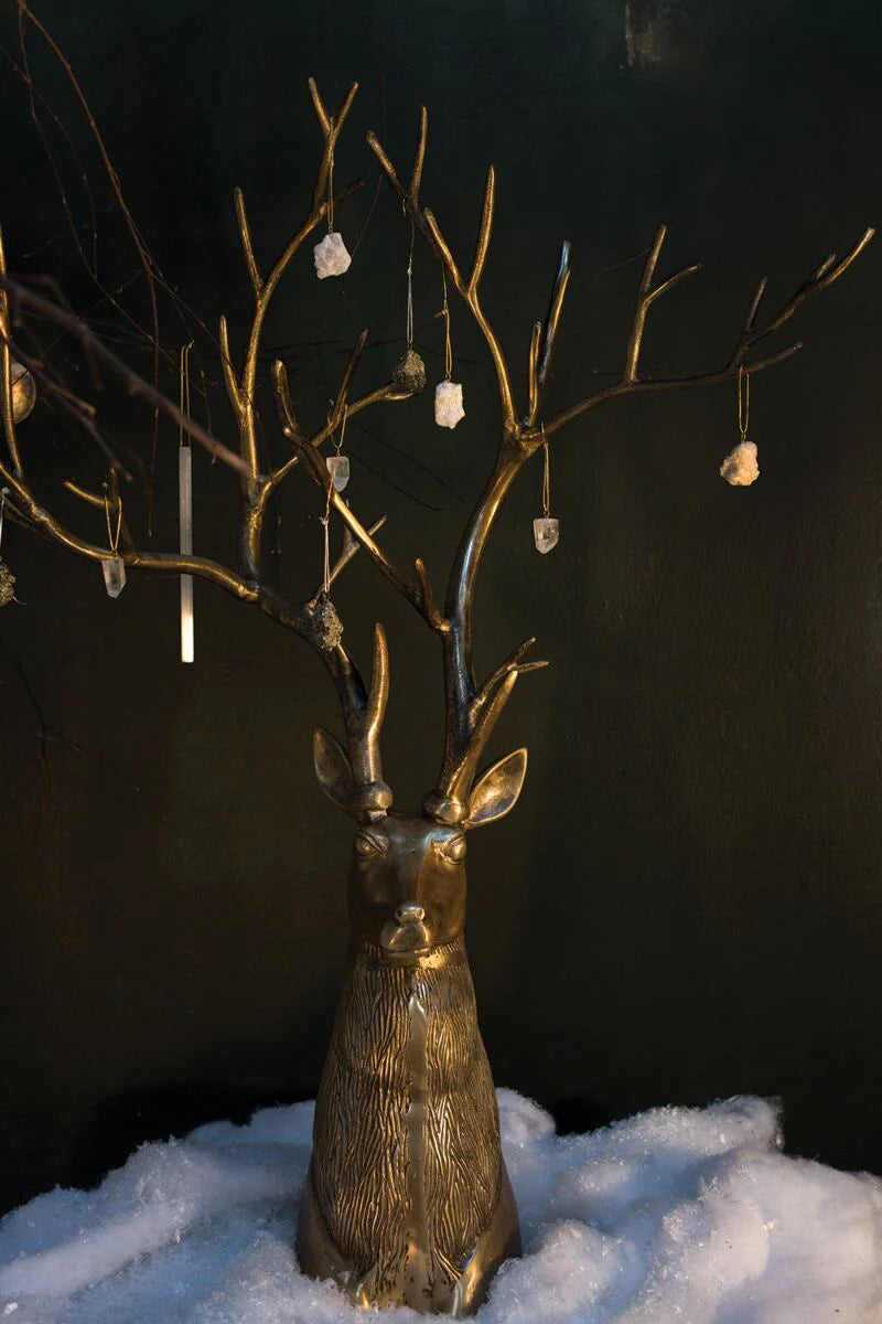 Antique Gold Stag Head