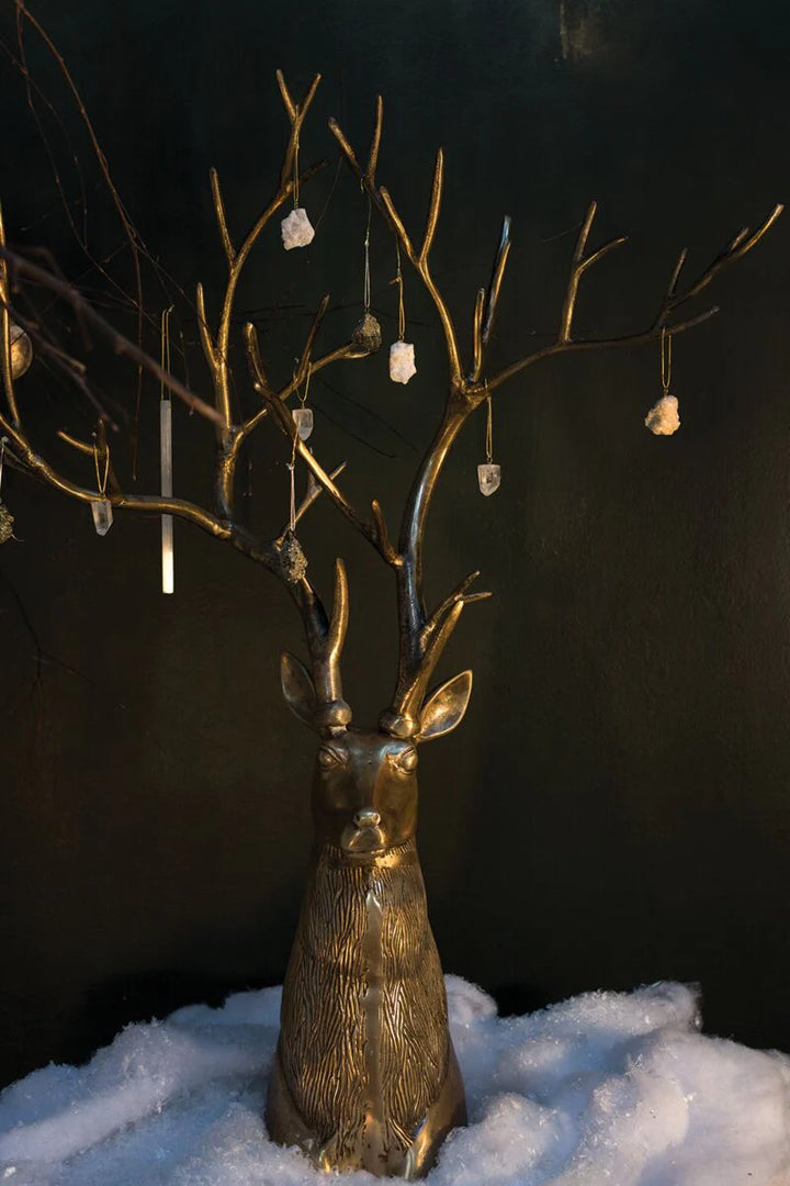 Antique Gold Stag Head