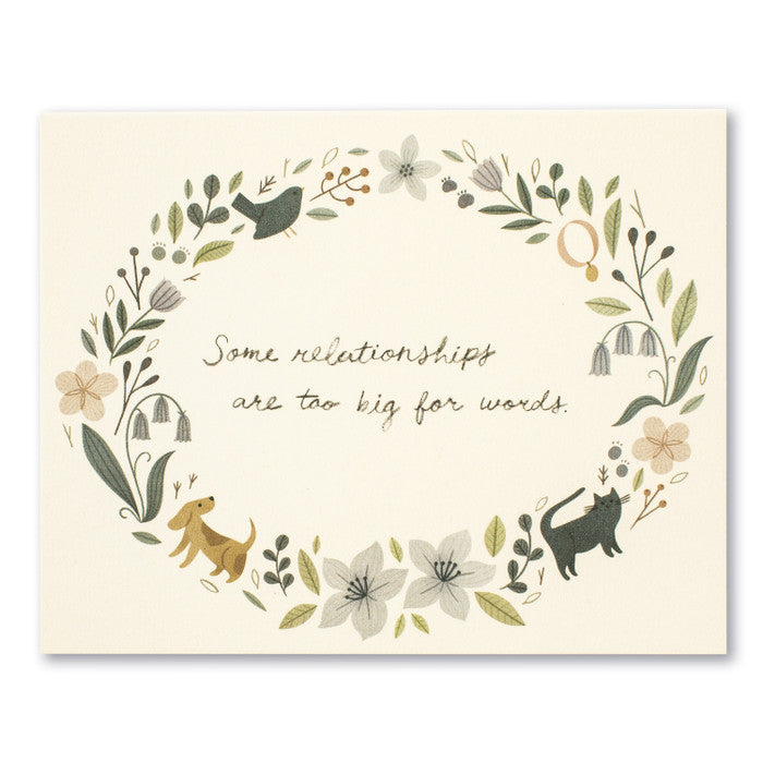 Too Big for Words Greeting Card