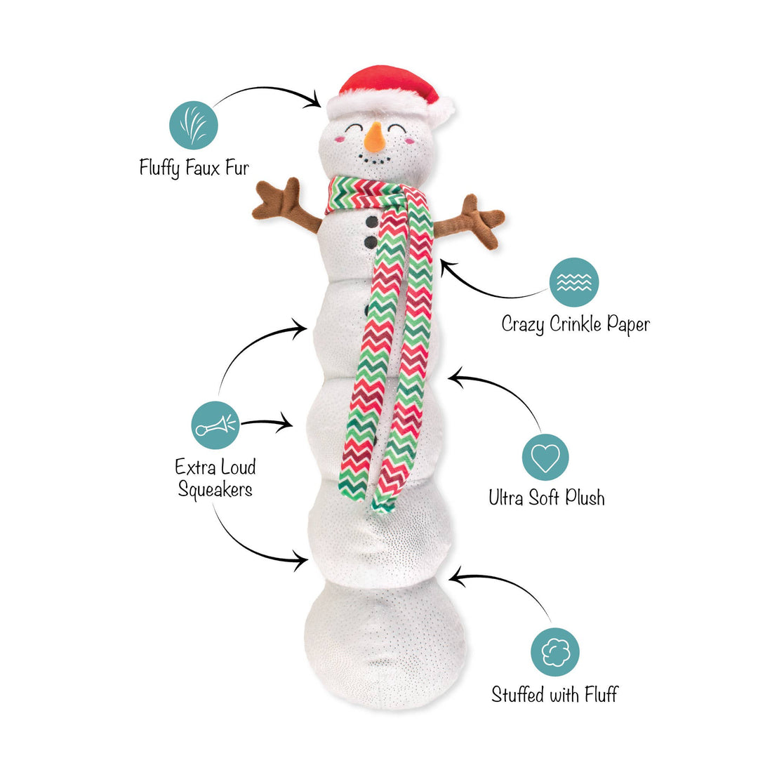 Snowball Party Plush Dog Toy