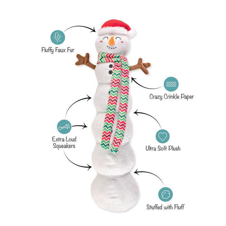 Snowball Party Plush Dog Toy
