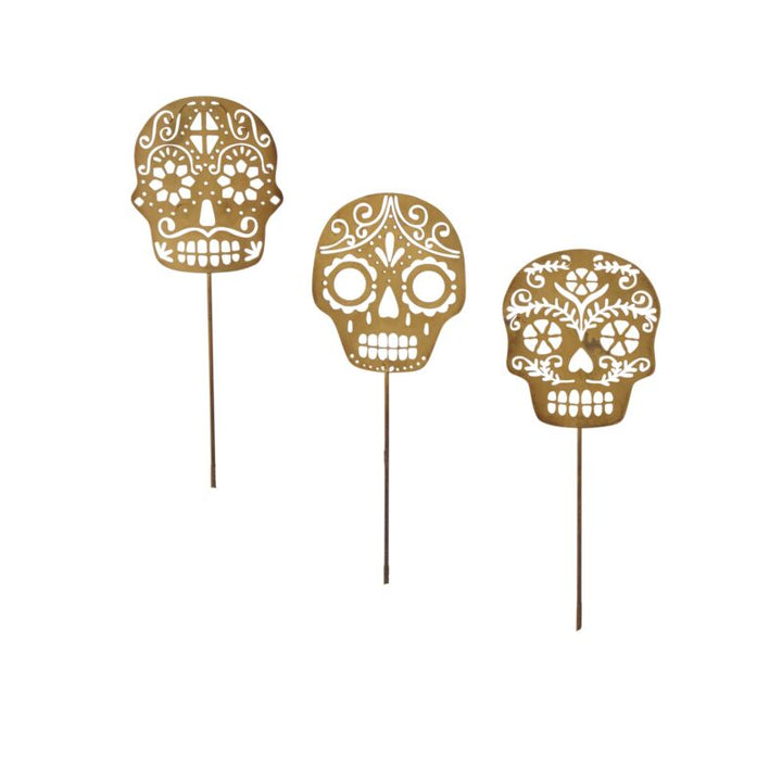 Careta Gold Plant Sticks, Set Of 3