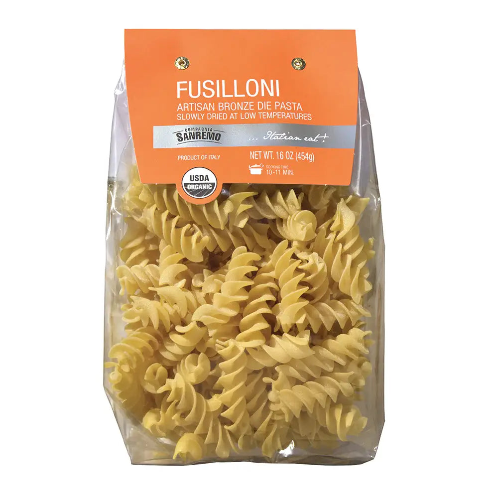 Co. Sanremo Organic Artisan Fusilloni Pasta, 1 Lb.