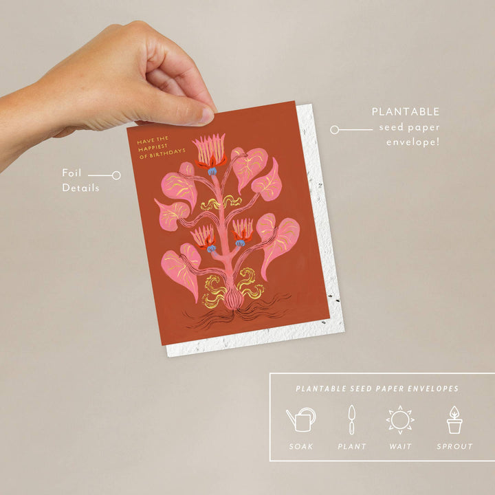 Heart Of Flowers - Birthday Card