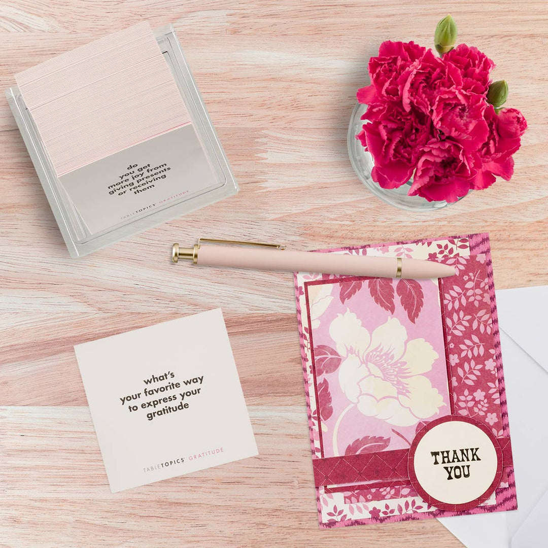 TableTopics Gratitude | Conversation Starter Question Cards