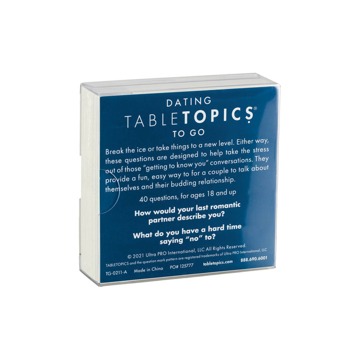 Tabletopics Dating| Conversation Starters For 1st Dates