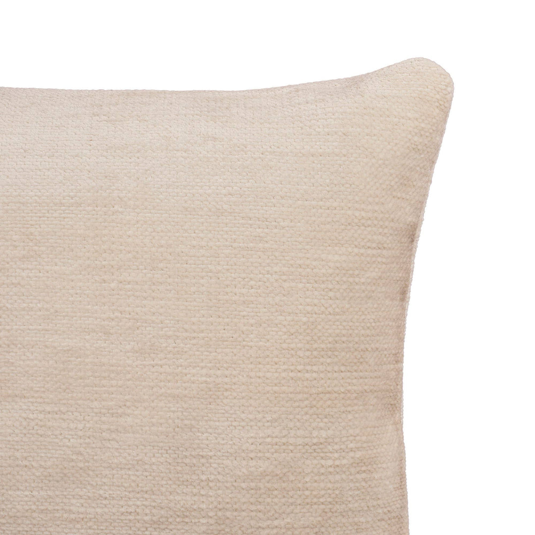 Ivory Solid Chenille Pillow, 20" x 20"