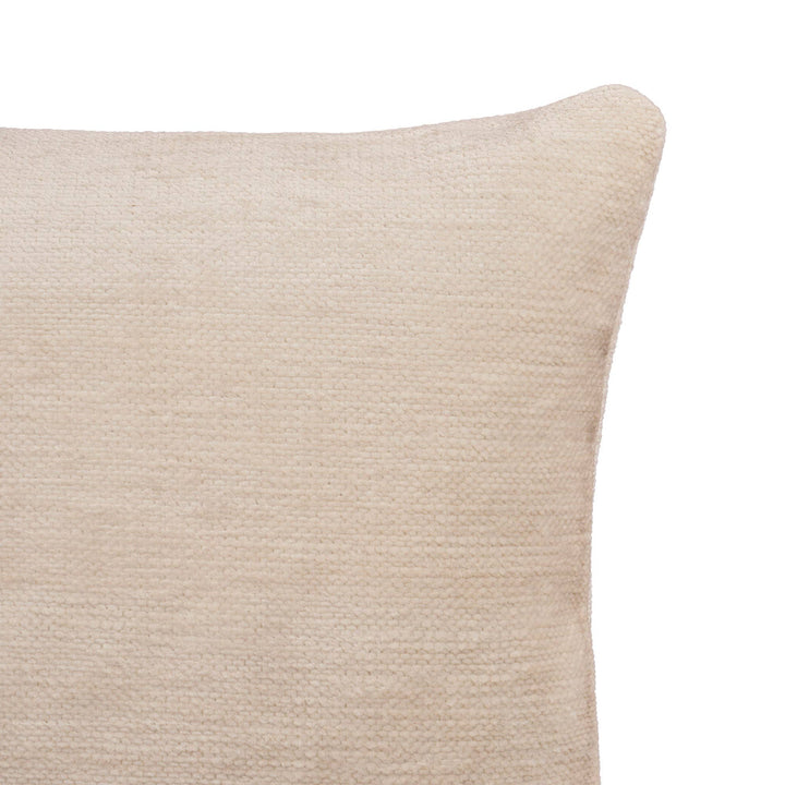 Ivory Solid Chenille Pillow, 20" x 20"