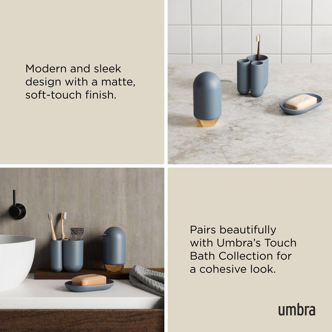 Slate Blue Touch Organizer / Toothbrush Holder