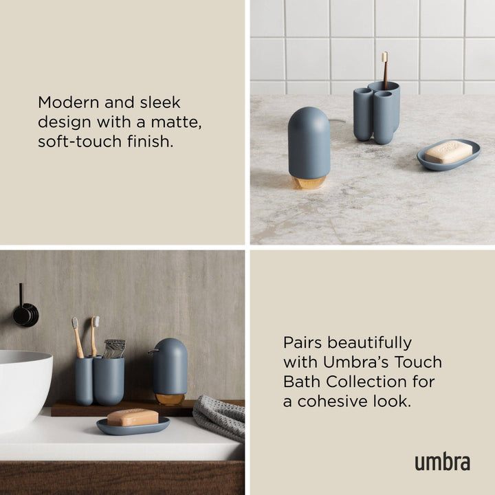 Slate Blue Touch Organizer / Toothbrush Holder