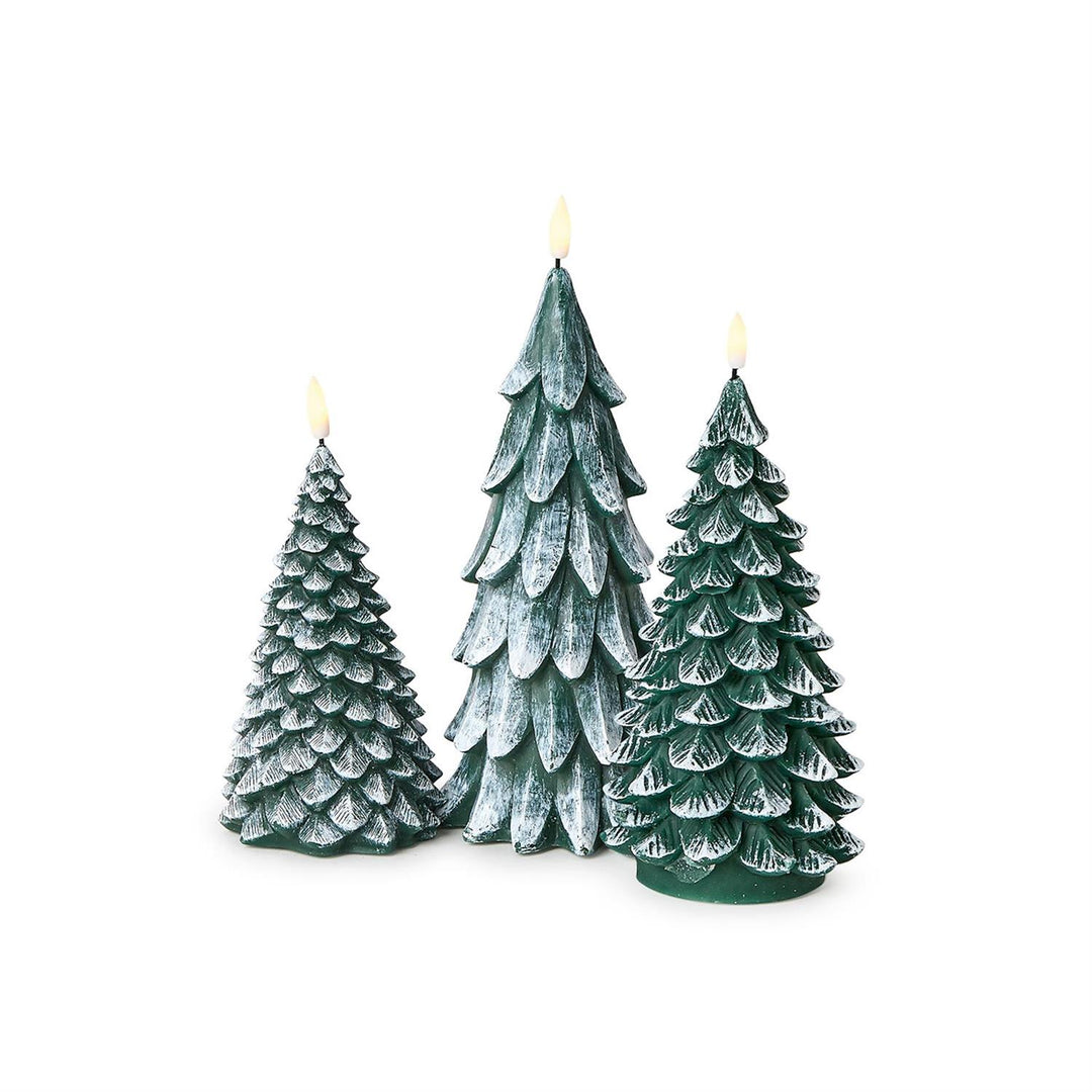 Winter Forest Flameless Flickering Wax Candle