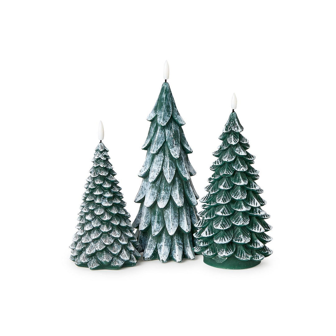 Winter Forest Flameless Flickering Wax Candle