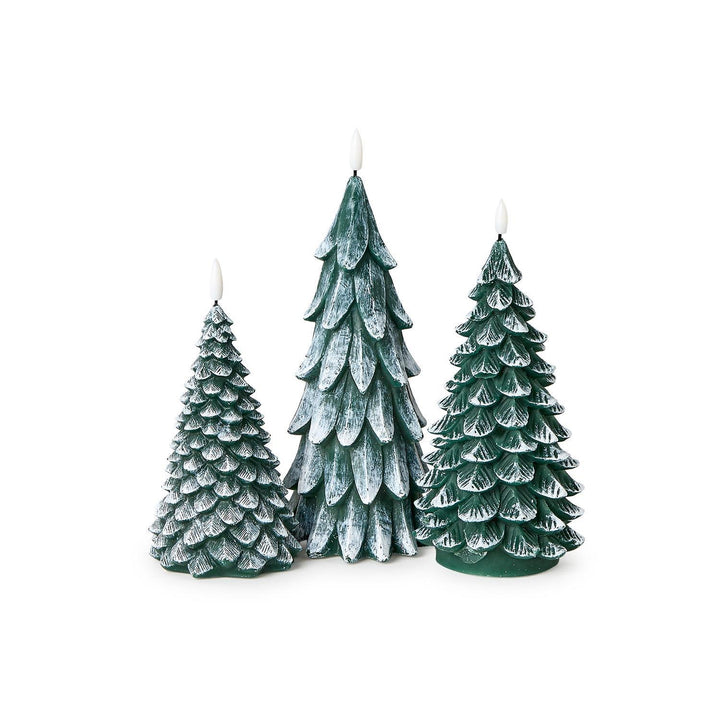 Winter Forest Flameless Flickering Wax Candle