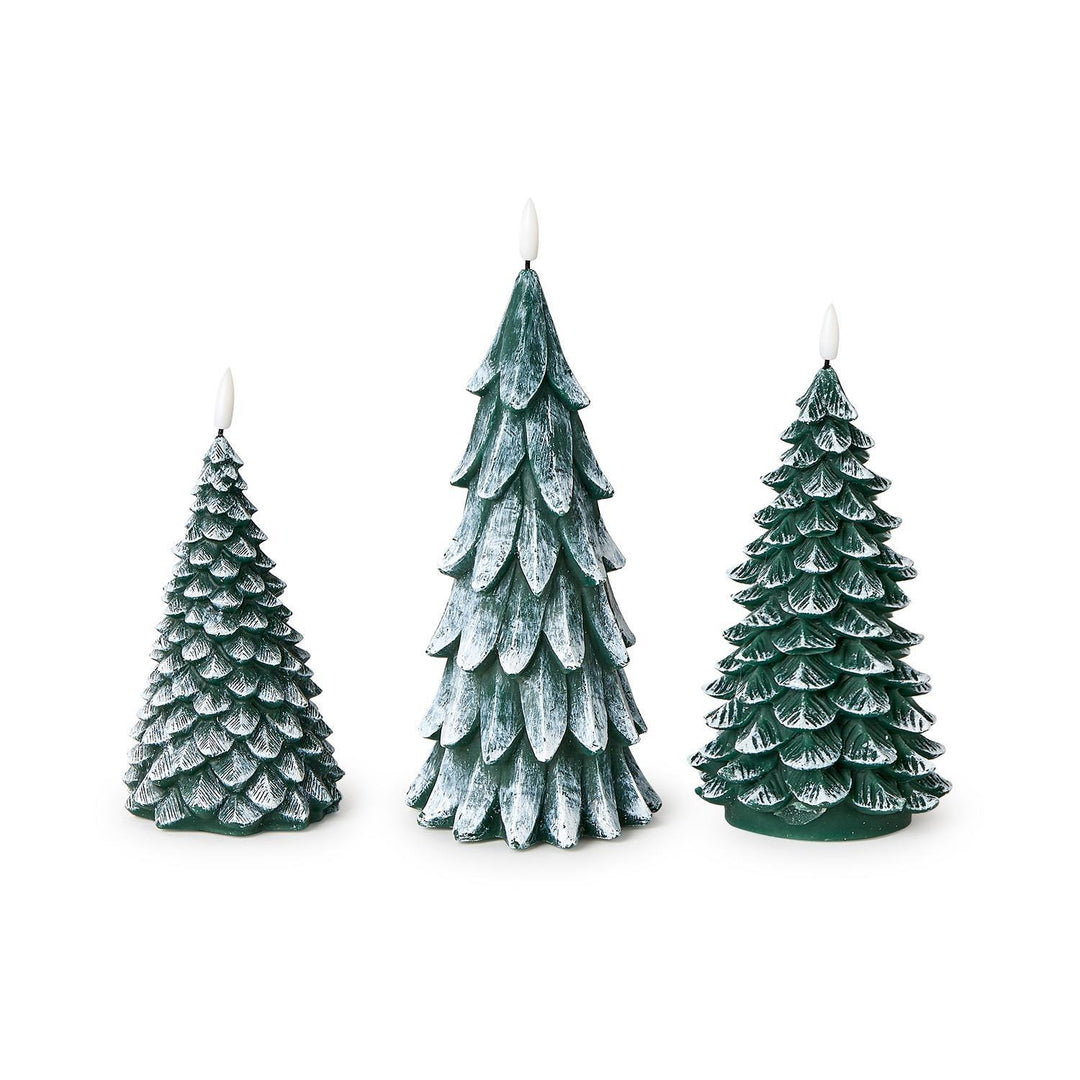 Winter Forest Flameless Flickering Wax Candle