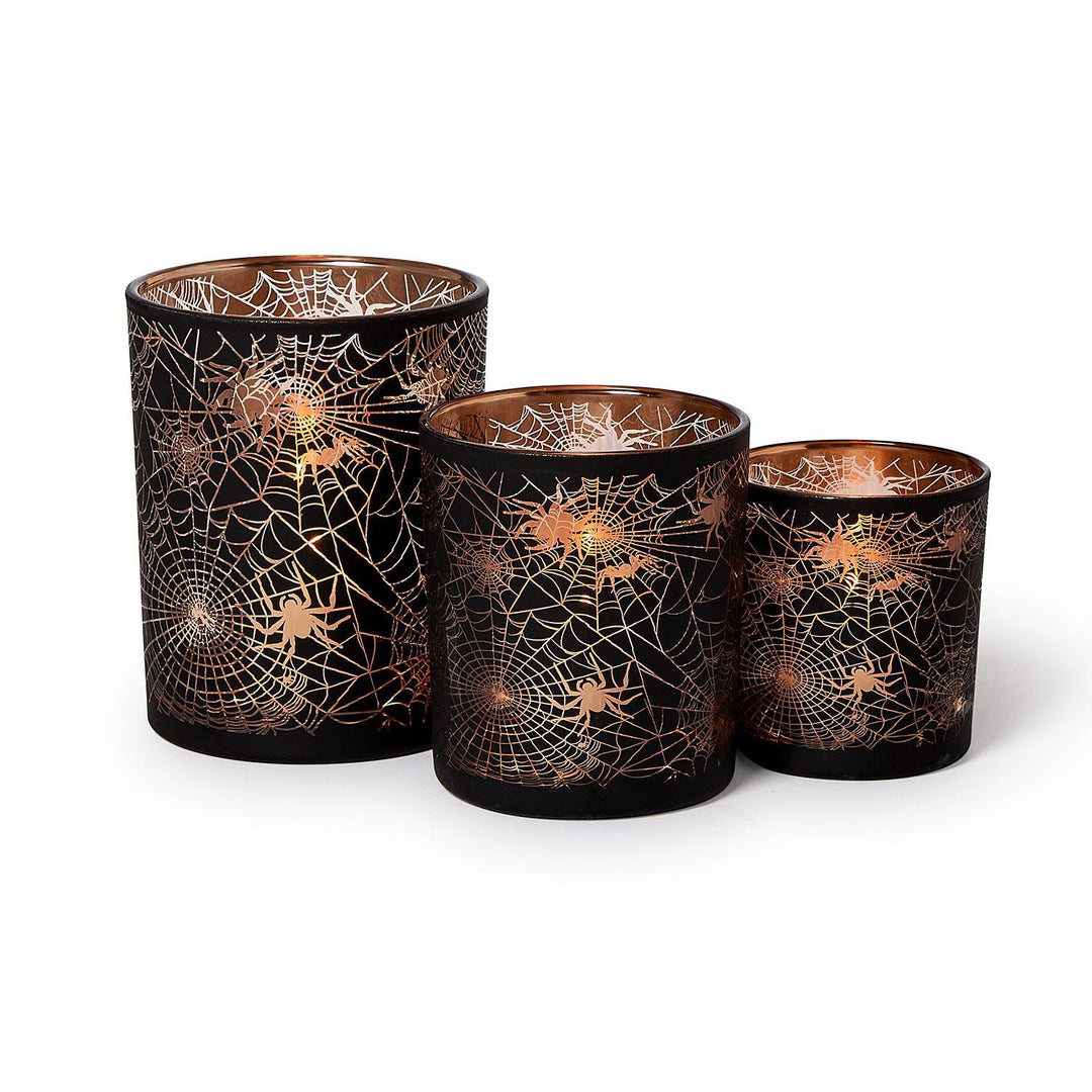 Tealight Candleholders With Spider Design | Avliable In 3 Sizes