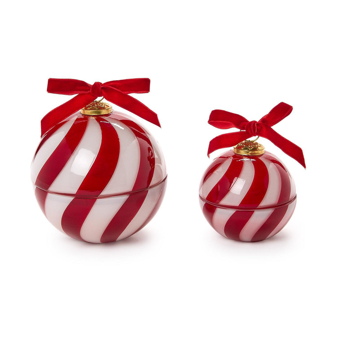 Candy Cane Ornament Candle With Sugar Cookie Scent