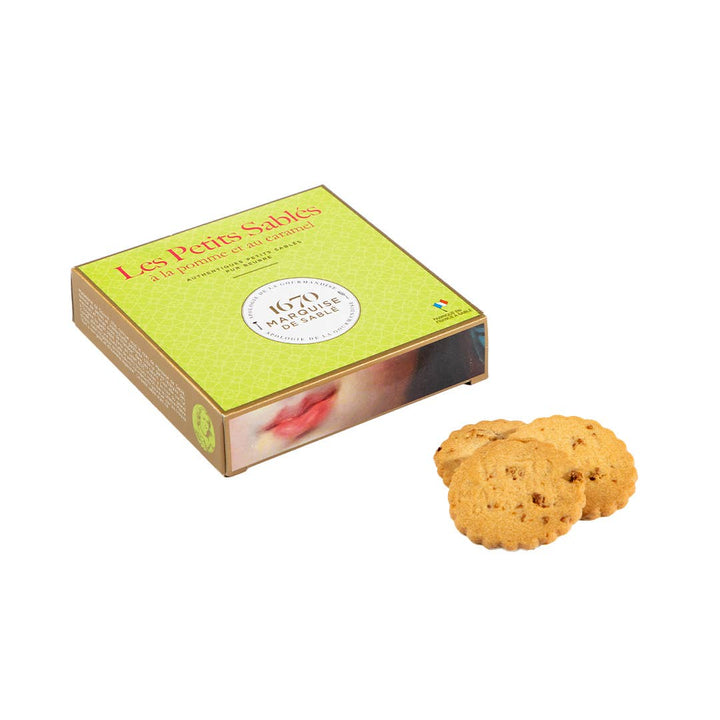 Apple & Caramel Chip French Shortbread Cookies, In Gift Box
