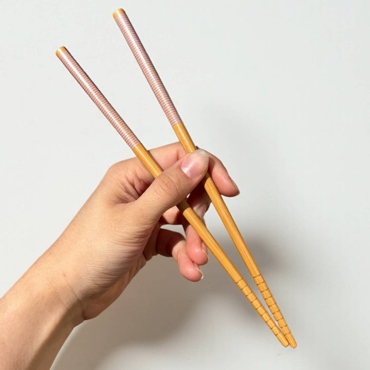 Blue Bamboo Chopsticks, Set Of 2